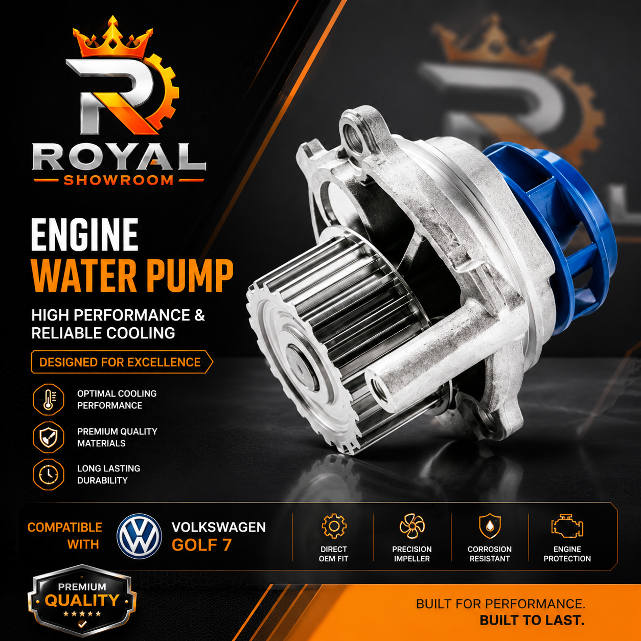 Performance Engine Water Pump Assembly Golf7